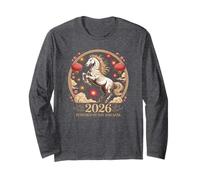 Festive 2026 Crazy Horse Lady Powered Hay Sass Lunar Rider Long Sleeve T-Shirt