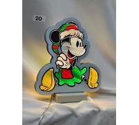 Festive 20cm Disney Sitting Minnie Infinity LED Light USB Decoration | USB powered indoor Minnie Mouse light with warm white LED illumination and 1.5m black lead.