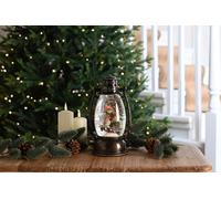 Festive 24Cm Battery Operated Lit Water Spinner Lantern - Robins