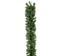 Festive 270Cm Bo Lit Green Garland Mixed Tip-100 Lights