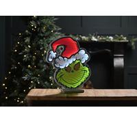 Festive 40Cm Infinity Grinch With Santa Hat
