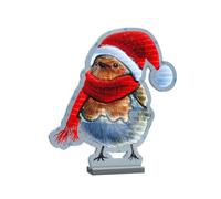 Festive 40Cm Infinity Robin With Scarf