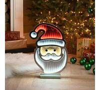 Festive 40Cm Santa Face Infinity Light