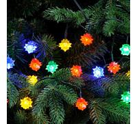 Festive 50 Multi Colour Diamond Christmas String Lights Indoor/outdoor Battery Operated