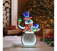 Festive 56Cm Snowman Infinity Light