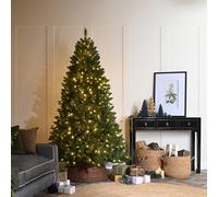 Festive 5ft Pre-Lit Golden Valley Pine Christmas Tree