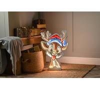 Festive 60Cm Infinity Cute Reindeer With Hat