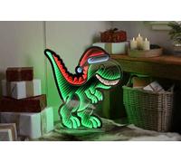 Festive 60Cm Infinity T Rex With Santa Hat