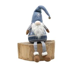 Festive 71cm Blue Nordic Gonk With Dangly Legs