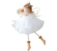Festive Angel Tree Ornament 19.5cm for Wreaths Garlands(Style C) | Only a few grams weight, secure branch attachment, no sagging, 19.5x13cm dimensions, durable
