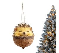 Festive Animal Accents - Acrylic Whimsical Acorn Themed Designs, Holiday Tree Ornament Set with Charming Details, Christmas Hanging Feature for Creative Styling, Seasonal Decor Category