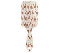 Festive Animal Print Hair Brush for Thick Curly Thin Long Short Wet or Dry Adds Shine and Makes Smooth Comb Paddle Brush for Men Women Kid