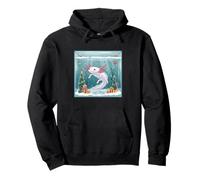 Festive Axolotl Winter Wonderland Aquarium Christmas Pullover Hoodie