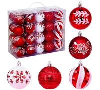 Festive Baubles Collection - Vibrant Seasonal Ornaments, Decorative Hanging Kit | Bright Winter Display Piece for Homes, Offices, Hallways, Patios, Decks, Rooftops, Entrances, Reci