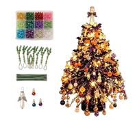 Festive Bead Craft Set Colourful ABS Tree Project for Family Activities