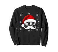 Festive Believe Santa Hat Christmas Sweatshirt