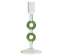 Festive Borosilicate Tree Candleholder Artisanal Craftsmanship, Accommodates Standard Waxlights, Permanent Holiday Centerpiece Modern Glass Flame Ribbed Borosilicate Christmas Tree Artwork