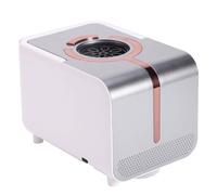 Festive Bubble Machine for Kids Birthday Celebration, 140mL Capacity Automatic Bubble Blower with LED Light Portable Bubble Device