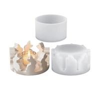 Festive Bunny Mold - Easter Tealight Holder Casting, Silicone Centerpiece Form with Charm, Decorative Craft Shape with Glow, Table Accent Style, Supplies for Home, Farmhouse, Living Room