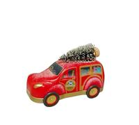 Festive Car Shaped Shortbread Biscuit Tin Gift Holiday Treat Traditional Scottish Style Crunchy Butter Biscuits Collectible Keepsake Storage Tin (Pack of 1)