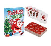 Festive Card Game - Christmas Table Deck, Family Friendly Playing Cards, Holiday Party Entertainment, Kids Adults Set, Home Eve Celebration, Fun Activity | Festive-Playing Cards for Night