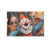 Festive Carnival Clowns Piecing Puzzles Puzzles for Kids Brain Teasing Fun & Perfect Wall Art Funny Games Greatest Gifts for Your Family Puzzle for Adults 500 Piecing