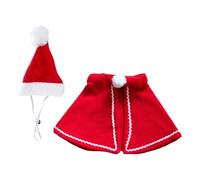 Festive Cat Christmas Costume Adjustable Hooded Cape 3 Size Options Soft Skin Friendly Material Christmas Cat Clothes
