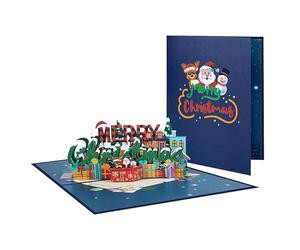 Festive Cheer 3D Pop Up Merry Christmas Card
