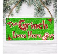 Festive Cheer Unleashed: Wooden Plaque - 19cm x 9cm, Ideal Christmas Decoration Gift for the Holiday Season Christmas Festive Decor (Acrylic Indoor & Outdoor Use)