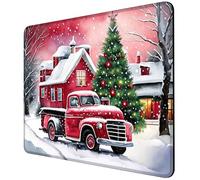 Festive Cheers Mouse Pad Square Mouse Mat Non-Slip Rubber Base Mousepad with Stitched Edge, Portable MousePads for Desk Computers Laptop Office, 9.5x8 Inches