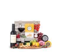 Festive Cheese Selection - Luxury Festive Gift with Cheeses and Wine
