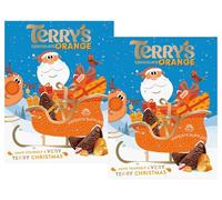 Festive Chocolate Bundle - Terry's Chocolate Advent Calendar 2024 - Pack of 2 Orange Chocolate 24 Days of Christmas Countdown Calendar 106g For Men Women by Experts Supplies