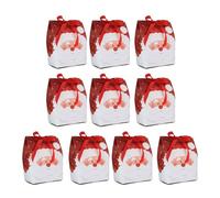 Festive Christmas Candy Bags Set Of 10pcs Treat Pouches For Home Decor And Exchange For Holiday Parties Boxes