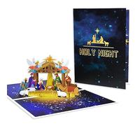 Festive Christmas Cards Handcrafted With Birth Of On Holy Night Paper Card For Home Office And Decor Pop Christmas Cards