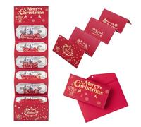 Festive Christmas Cash Envelopes with Multiple Slots Holiday Card Holders for Cash and Checks Gift