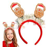 Festive Christmas Hair - Santa Sequin Headbands, Holiday Ornament | Seasonal Family Reunion Outfit, Company Gathering Decoration, Cosplay Party Prop, Sparkling Holiday Hair Accessory, Decorative