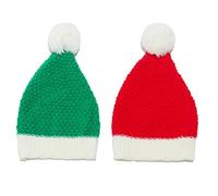 Festive Christmas Hat - Cozy Warm Fleece with Cartoon Character Design for Holiday Parties, Family Gatherings, Adults &
