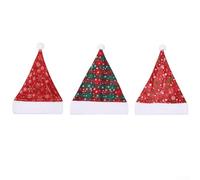 Festive Christmas Hats in Three Distinct Styles Perfect Addition to Your Holiday Wardrobe (Mixed snowflakes)