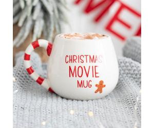 Festive Christmas Movie Mug With Gingerbread Decal