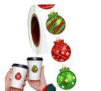 Festive Christmas Sticker Pack - Red Green Holiday Decals, Large Quantity with Variety Designs, Self Adhesive with Strong Stick, Gift Wrapping Party Labels, Decorative Tags for Kids
