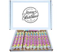 Festive Christmas Treat Box | Classic Fruity Fizzy Sweets Giant Fruit Fizzers 40g 12 Pack Retro Candy | Treats for All Ages