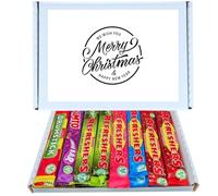 Festive Christmas Treat Box | Mixed Chew Bars Variety Pack 24 Pack Box Includes 4 Each of Drumstick, Vimto, Refreshers Original, Strawberry, Cherry Cola & Sour Apple