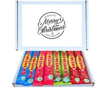 Festive Christmas Treat Box | Refreshers Chew Bars Mixed Flavours 24 Pack Box of Classic Retro Sweets Includes Cherry Cola, Sour Apple, Original Lemon & Strawberry