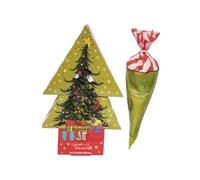 Festive Christmas Tree Hot Chocolate and Milkshake Gift Set - Holiday Drink Kit with Cocoa Mix, Marshmallows & Sweet Treats for Winter Celebration and Gifting