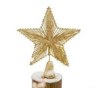 Festive Christmas Tree in the Shape of a Glittering Star Made from Metal for an Elegant Holiday Tree Accent (30cm gold)
