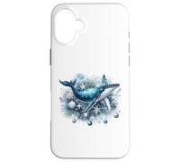 Festive Christmas Whale: Winter Wonder Land Case for iPhone 16 Plus