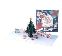 Festive City Glow 3D Pop Up Christmas Card
