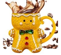 Festive Coffee Mug - Stylish Mug Design, Holiday Decorative Pattern, Seasonal Ceramic Glasses, Comfortable Drink Holder | for Kitchen, Dining Table, Cafe, Bar, Exchange