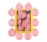 Festive Cookie Mold - Manual Pressed Baking Mold - Cookie Mold Figures Stamps - for Halloween, Easter, Thanksgiving, Holidays Baking, Kids, Beginners, Bakers, Home Kitchens