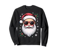 Festive Cool Kris Kringle Santa Claus Sunglasses Christmas Sweatshirt